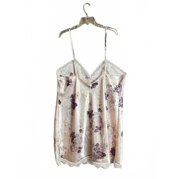 Gilligan & O’Malley satin floral nightgown XXXL - Picture 3 of 8